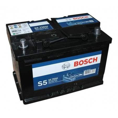 Bateria Automoviles Bosch S575D 13Placas 75AH - + RC120m CCA680 27.8x17.5x17.5cm