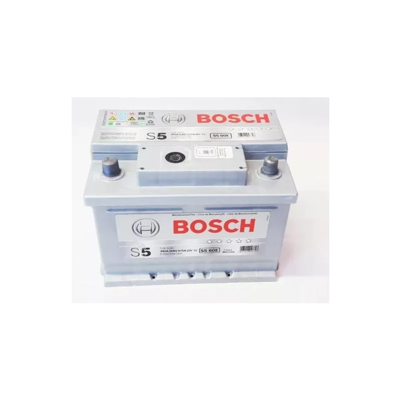 Bateria Automoviles Bosch S560E 13Placas 60AH + - RC85m CCA450 24.2x17.5x17.5cm