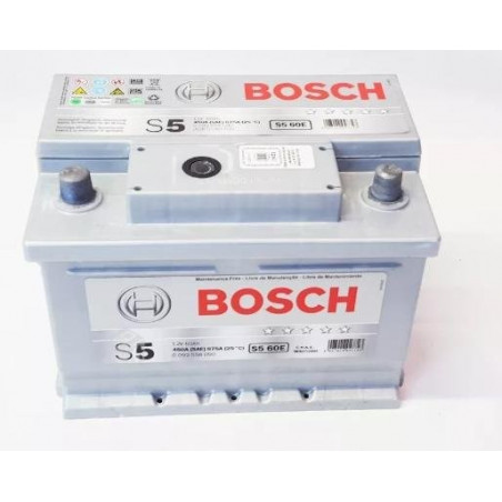 Bateria Automoviles Bosch S560E 13Placas 60AH + - RC85m CCA450 24.2x17.5x17.5cm