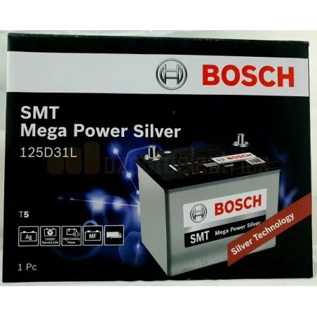  Bateria Automoviles Bosch 17Placas125D31L 94AH - + RC165m CCA760 30.6x17.3x22.5cm 557.627119 Bateria Automoviles Bosch 125D31L 