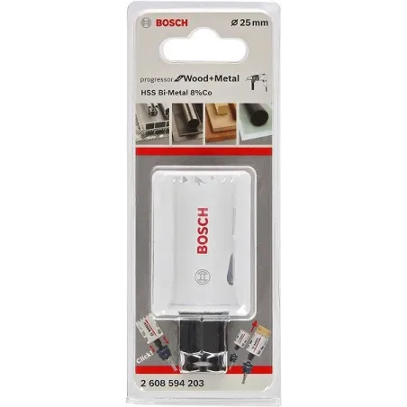 Sierras Copa Progressor Cobaltada Bosch 1" - 25mm Bimetal Power Change 2608594203 46.610169 Sierra Copa Progressor Cobaltada Bo