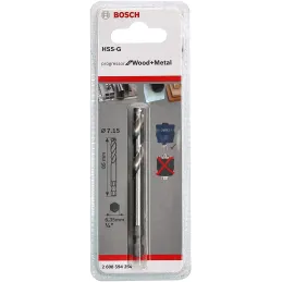 Broca piloto Progressor Bosch 1/4" HSS-G Hex 7.15x85mm 2608594254 Bosch-Broca piloto Progressor Bosch 1/4" HSS-G Hex 7.15x85mm 2