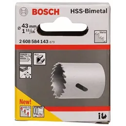 Sierras Copa Cobaltada Bosch 43mm - 1.11/16" HSS-Co Bimetal 2608584143 Bosch-Sierra Copa Cobaltada Bosch 43mm - 1.11/16" HSS-Co 