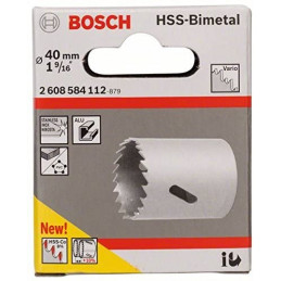 Sierra Copa Cobaltada Bosch 40mm - 1.9/16" HSS-Co Bimetal 2608584112