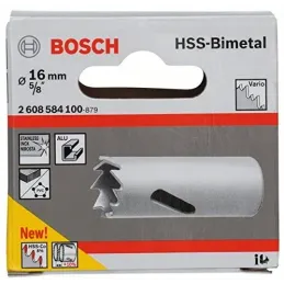 Sierras Copa Cobaltada Bosch 16mm - 5/8" HSS-Co Bimetal 2608584100 Bosch-Sierra Copa Cobaltada Bosch 16mm - 5/8" HSS-Co Bimetal 