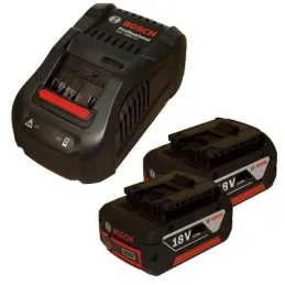 Bateria Kit 2 Baterias GBA 18V 3.0Ah + Cargador Rapido GAL 1880 CV Bosch 1600A015TC Bosch-Bateria Li-Ion Bosch Kit 2 Baterias GB