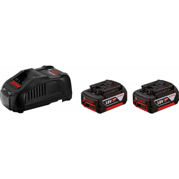 Bateria Li-Ion Bosch Kit 2 Baterias GBA 18V 3.0Ah + Cargador Rapido GAL 1880 CV - 1600A015TC