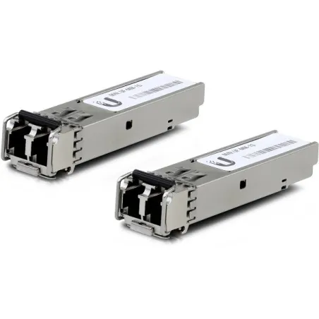 Módulo SFP Ufiber Ubiquiti UF-MM-1G 1Gbps MultiModo 2-Pack LC 1.25Gbps 550m