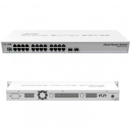 Cloud Router Switch Mikrotik CRS326-24G-2S+RM 24Port Gigabit 2SFP+ RouterOS L5