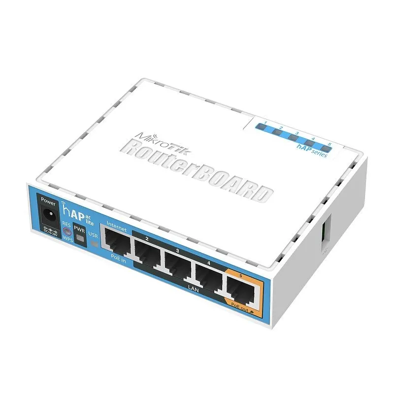 Router Mikrotik HAP AC LITE - RB952UI-5AC2ND 5Port 10/100 Dual Band 802.11ac PoE-out USB