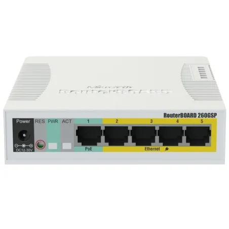  Router Mikrotik RB260GSP CSS106-1G-4P-1S 5Port Gigabit 1SFP SwOS 239.830508 Router Mikrotik RB260GSP CSS106-1G-4P-1S 5Port Giga