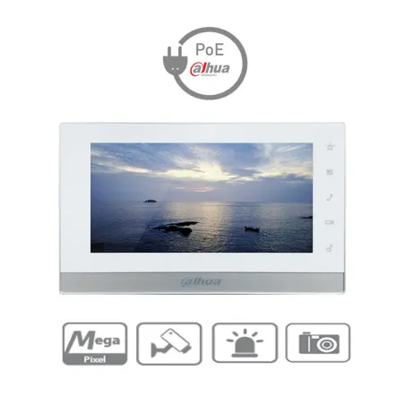  Monitor IP Dahua VTH1550CH 7" Tactil DC12V o Switch VTNS1060A 502.542373 Monitor IP Dahua VTH1550CH 7" Tactil DC12V o Switch VT