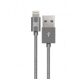 Cable Lightning Klip Xtreme KAC-020GR 2M Conector USB para Apple Gray