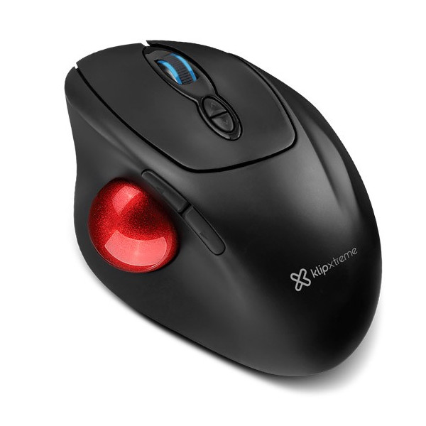 Mouse inalambrico Klip Xtreme KMW-800 trackball Ergonomico 7Botones