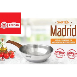 Sarten Madrid N26 Con Fondo Difusor y Mango Madera, 9875261010 Record