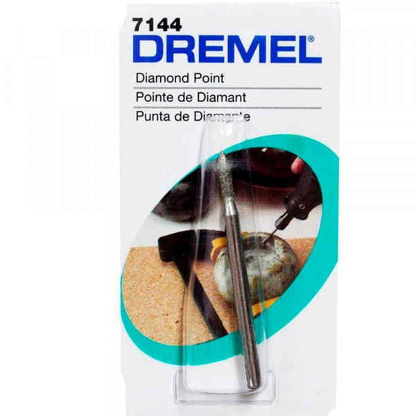 Fresa de Diamante Dremel 7144, 3/32" 2.4mm Conico tallar y Grabar