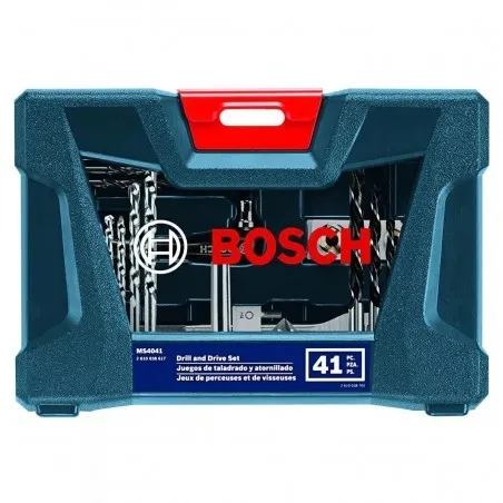 Juego de Puntas y Brocas Bosch 41 Piezas azul x-line para Taladrar y Atornillar 2610038617