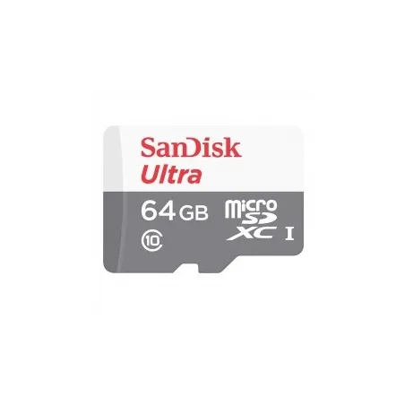  Memoria Flash SanDisk Ultra, 64GB MicroSDXC UHS-I Clase 10, con Adaptador 36.440678 Memoria Flash SanDisk Ultra, 64GB MicroSDXC