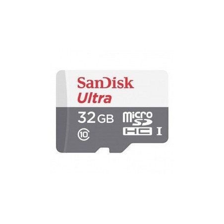 Memoria Flash SanDisk Ultra, 32GB MicroSDHC UHS-I Clase 10, con Adaptador