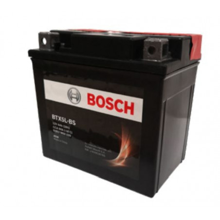Bateria Motocicleta Bosch 4AH 12V BTX5L-BS(YTX5L-BS) - + 70A CH288 AGM BorneCubo 11.3x7x10.5cm