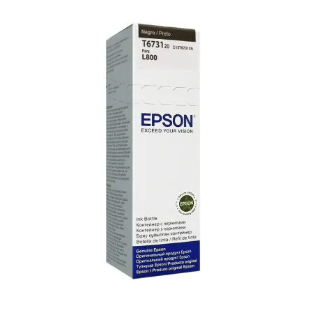  Botella de tinta 673 Negro 70ml para L800 L1800 Epson T673120 61.016949 Botella de tinta EPSON 673 (T673120) Negro, contenido 7
