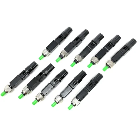  Conector Rapido de fibra optica FC APC 10PCS FTTH Fast Quick Connector Single Mode FC 64.40678 Conector Rapido de fibra optica 