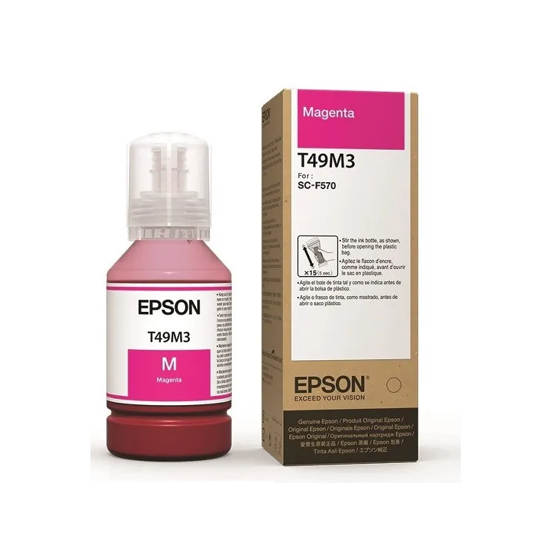 Tintas Botella Epson T49M120 Magenta Dye-Sublimation 140m T49M