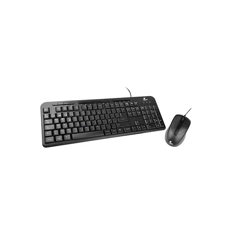 Kit Teclado Mouse USB Xtech XTK-301S multimedia en español