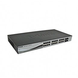 Switch Web Smart D-LINK DGS-1210-28, 24 RJ-45 LAN GbE, y 4 puertos SFP