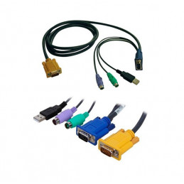 Cable para KVM Tripp-Lite P778-006, HD15 / USB / PS/2 (Teclado/Mouse), 1.80 mts