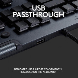 Teclado USB Logitech G815 Lightsync RGB Mechanical Gaming GL Tactile, 920-008984