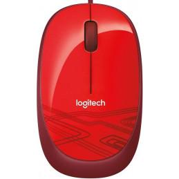 Mouse USB Logitech M105 Ambidiestro Rojo, 910-002959