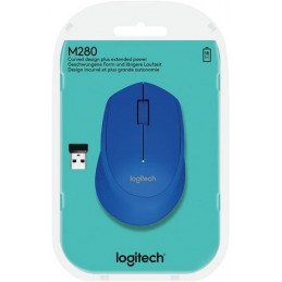Mouse Inalambrico Logitech M280 Diestro 3Botones Azul 910-004361