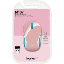 Mouse Inalambrico Logitech M187 3Botones Blossom, 910-005364