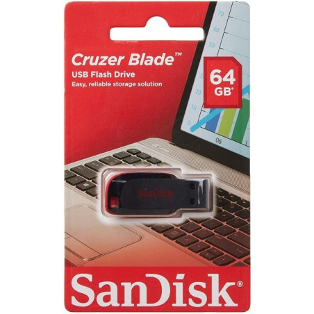 Memoria USB SanDisk SDCZ50-064G-B35 64GB Cruzer Blade 2.0