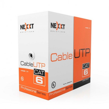 Cable UTP Nexxt NGC-3UURBT00 Red Cat6A AWG23 CRM Azul 305m
