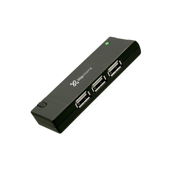 Concentrador USB Klip Xtreme KUH-400B Hub 4 x USB2.0 Negro