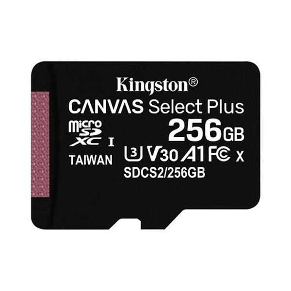 Memoria MicroSD Kingston Canvas 256GB Canvas Select Plus Class 10 SDCS2/256GB