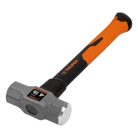  Combas 4lb Octagonales Mango14" Fibra de Vidrio, Cara Maquinada, MD-4F 16536 Truper 26.271186 Combas Octagonales Cabeza 4 lb Ma