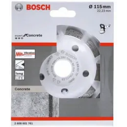 Copa Diamantado Experto Segmentado 115 x22.23mm para concreto, Bosch 2608601761 Bosch-Copa Diamantado Experto Segmentado 115 x22