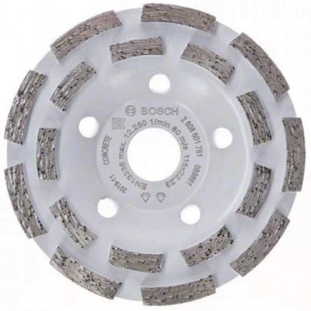 Copa Diamantado Experto Segmentado 115 x22.23mm para concreto, Bosch 2608601761