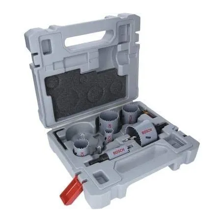  Juego Sierra de Copa 10pz Incl. 2 adaptadores Bi-Metal Extra Cobalto, Bosch 2607011477 287.288136 Juego Sierra de Copa 10pz Inc