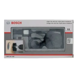 Juego Sierra de Copa 11pz Madera Mechas Set Grey Extra Cobalto, Bosch 2607017547 Bosch-Juego Sierra de Copa 11pz Madera Mechas S