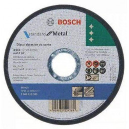 Disco Corte Standard Bonded 115mm x 1,0mm, Bosch 2608619383