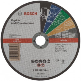 Disco Corte 180mm x1.6mm Rapido Multiconstruction, Bosch 2608602766