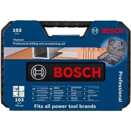 Juego Set Profesional 103 Piezas Brocas y Puntas para taladrar, Bosch 2608594070 Bosch-Juego Set Profesional 103 Piezas Brocas y
