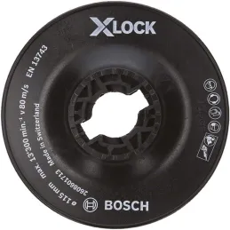 Plato de Goma para Disco Fibra duro X-LOCK 115mm, Bosch 2608601713 Bosch-Plato de Goma para Disco Fibra duro X-LOCK 115mm, Bosch