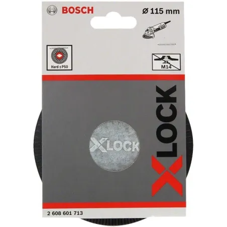 Plato de Goma para Disco Fibra duro X-LOCK 115mm, Bosch 2608601713 Bosch-Plato de Goma para Disco Fibra duro X-LOCK 115mm, Bosch