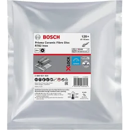 Discos de Lijas de Fibra R782 X-LOCK 115mm G120+ 25pcs, Bosch 2608621823 Bosch-Disco de Lija de Fibra R782 X-LOCK 115mm G120+ 25