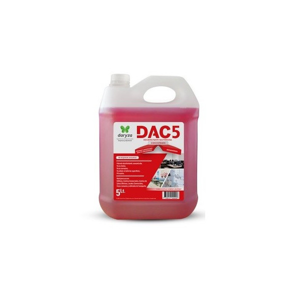 Desinfectante DAC5 5L Concentrado Amonio Cuaternario, 30041 Daryza